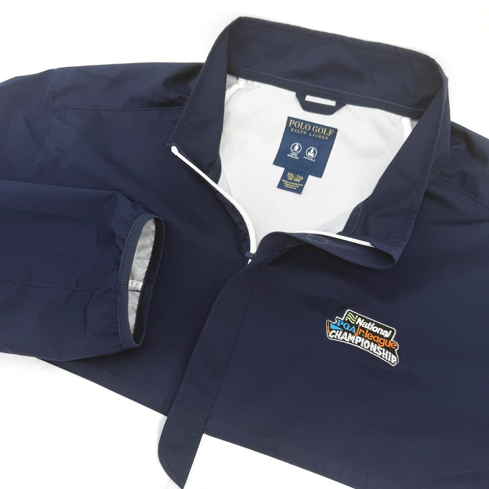 Polo Ralph Lauren Golf Windbreaker Mens XXL Navy White National PGA Jr Champ